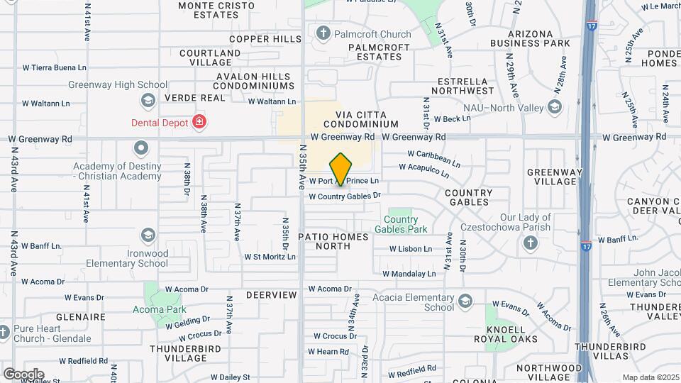 3350 W Country Gables Dr Map and Location Details