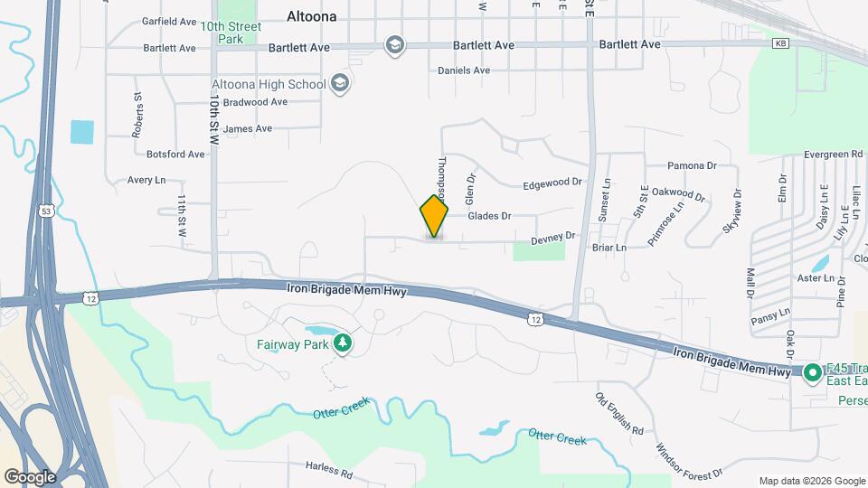 1621 Devney Dr Map and Location Details