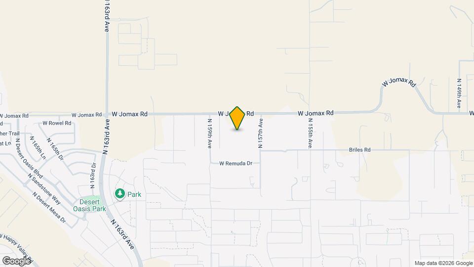 15831 W Jomax Rd Mapa y Detalles de la Ubicación