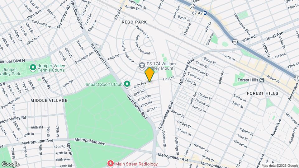 85-78 66th Ave Mapa y Detalles de la Ubicación