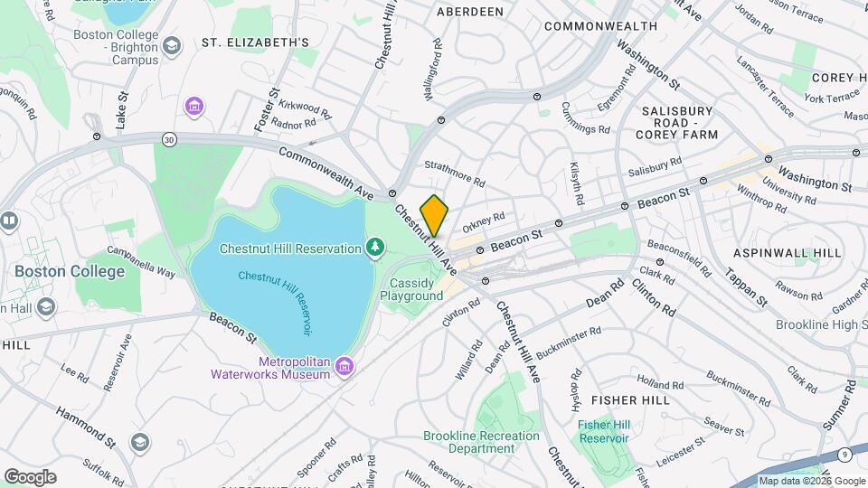 376 Chestnut Hill Ave Map and Location Details