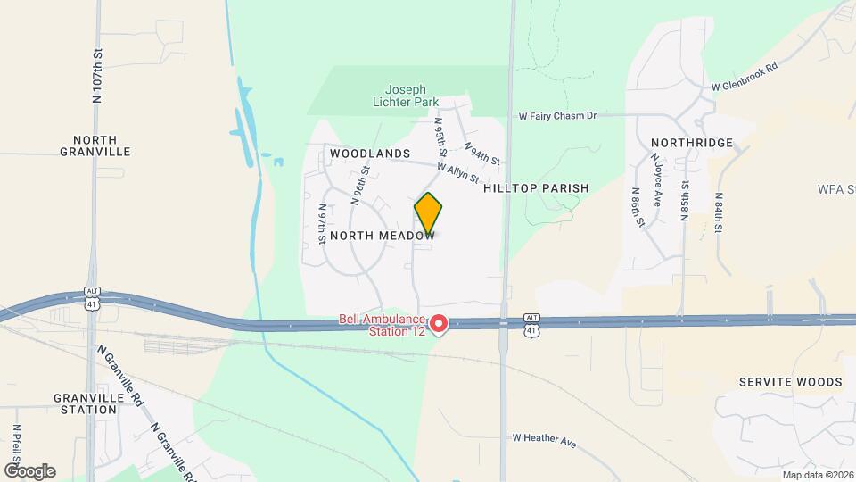 8970 N 95th St Map and Location Details