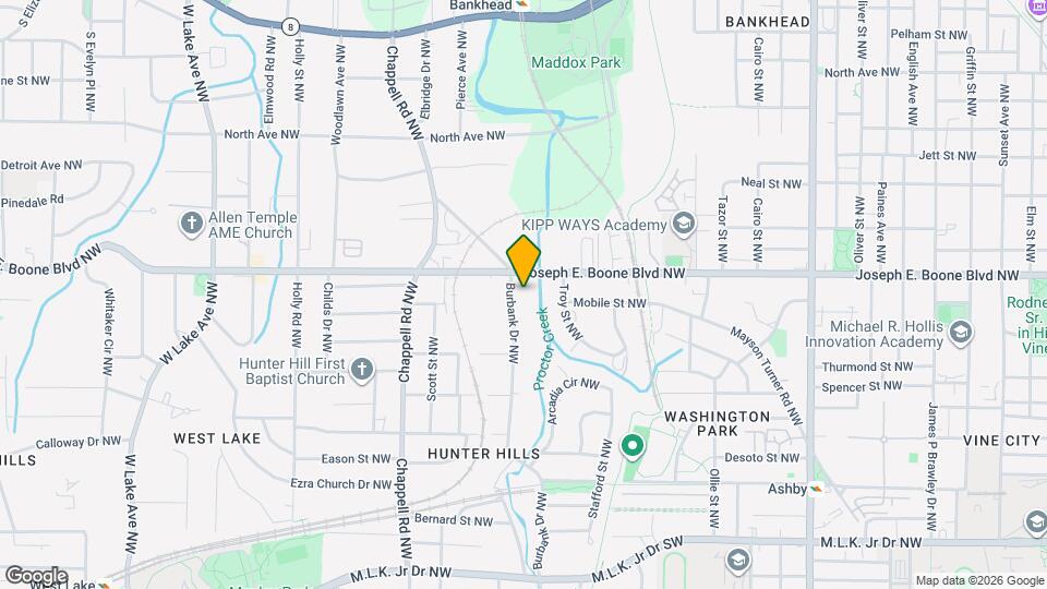 285 Burbank Dr NW Map and Location Details