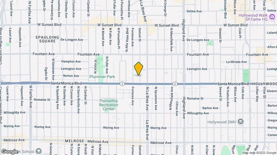 1123-1125 N Detroit St Mapa y Detalles de la Ubicación