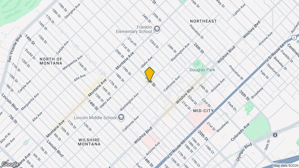 1002 20th St Map and Location Details