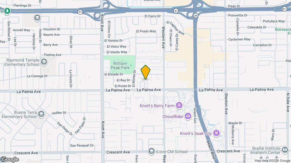 La Palma Park Apartments Map and Location Details