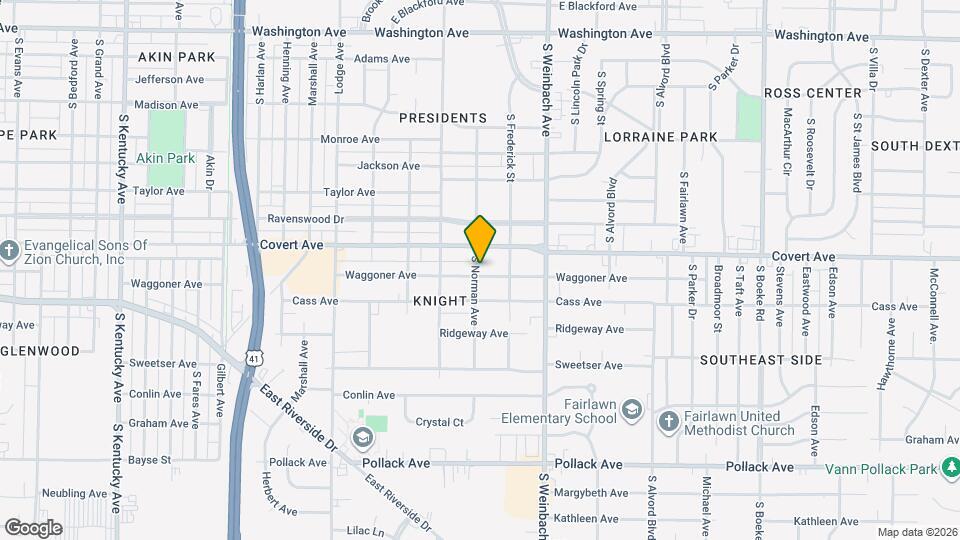 1800 Waggoner Ave Map and Location Details
