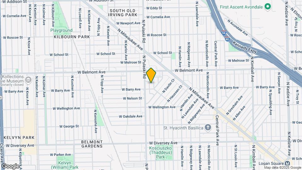 3110 N Harding Ave Map and Location Details