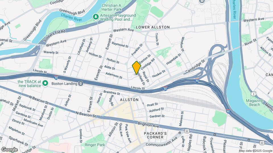 17 Alcott St, Unit 1 Map and Location Details