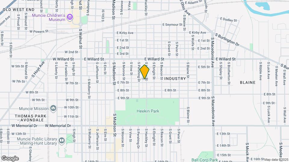 1325 S Hackley St Mapa y Detalles de la Ubicación