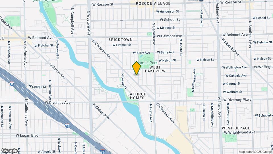 2928 N Hoyne Ave Map and Location Details