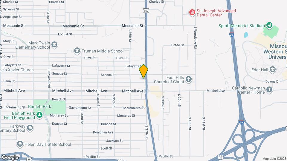 3617 Penn St Mapa y Detalles de la Ubicación