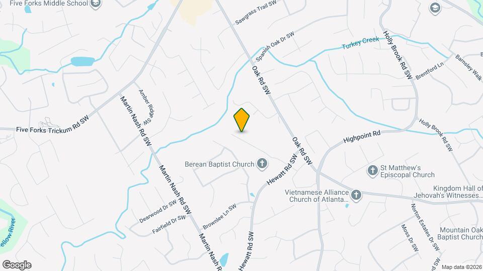 1270 Bullock Pl SW Mapa y Detalles de la Ubicación