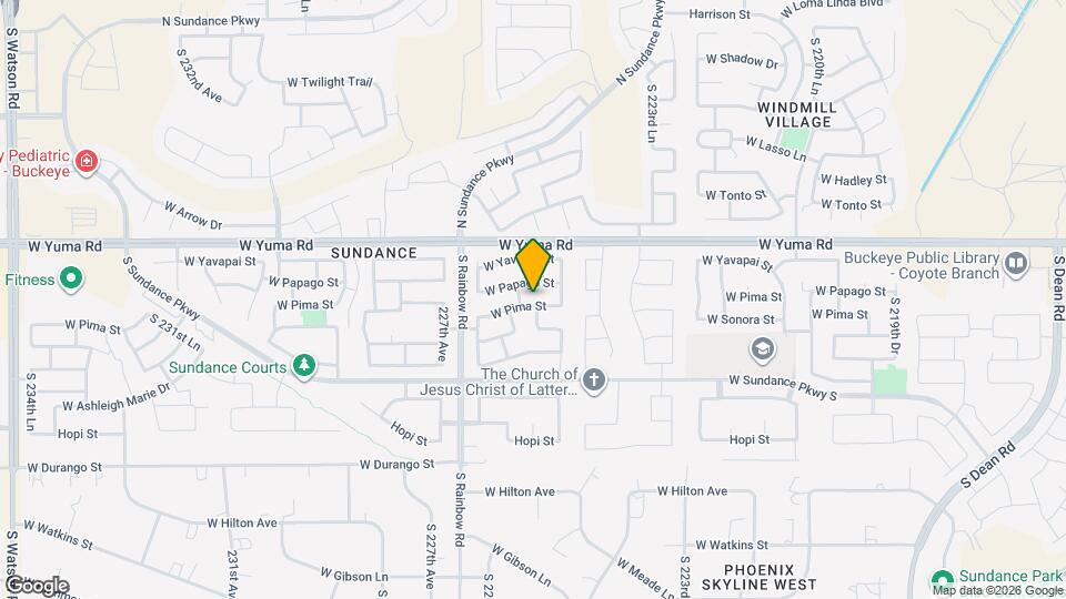 22564 W Pima St Mapa y Detalles de la Ubicación