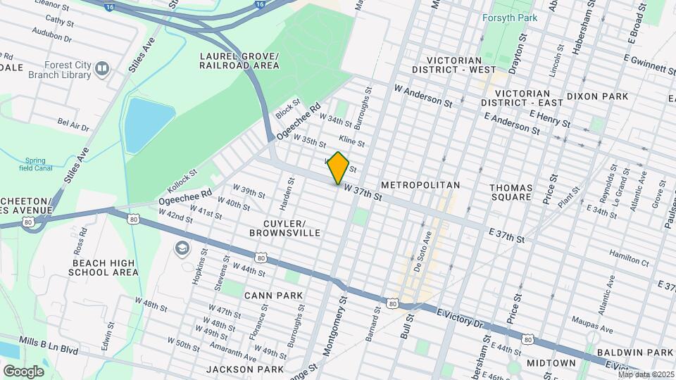 2108 Burroughs St Map and Location Details