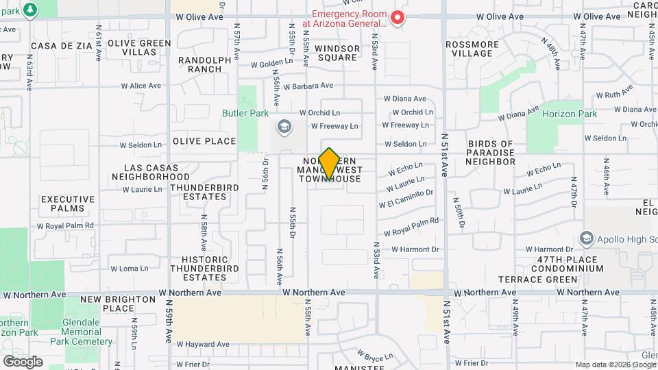 5442 W El Caminito Dr Map and Location Details