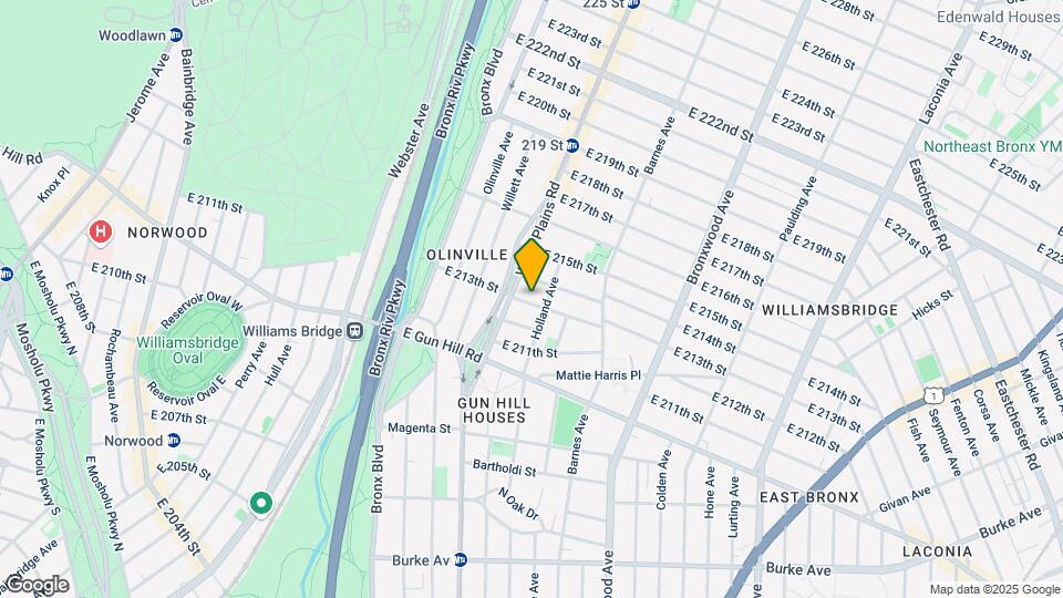 719 E 213th Mapa y Detalles de la Ubicación