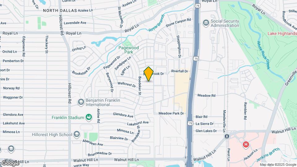 7608 Woodthrush Dr Map and Location Details