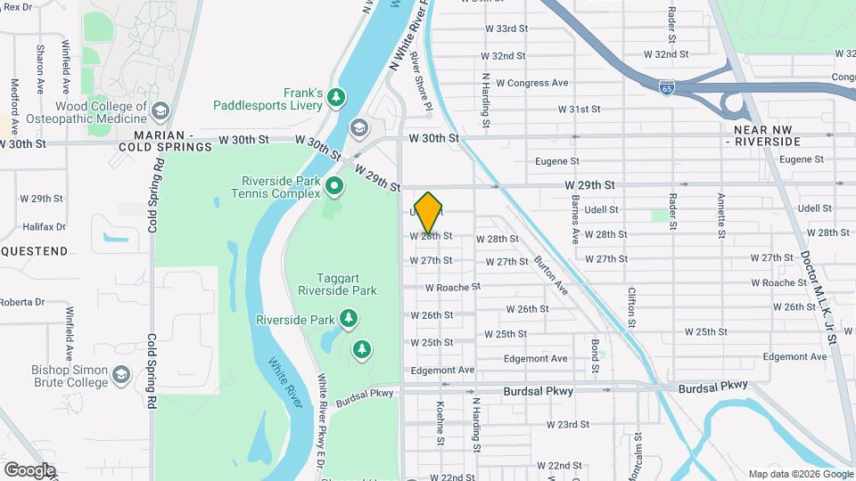 1509 W 28th St Map and Location Details