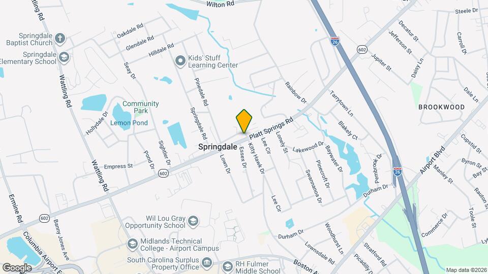 3014 Platt Springs Rd Map and Location Details