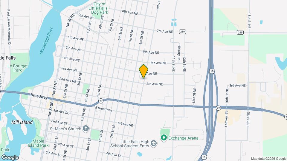 415 9th St NE, Unit 1 Map and Location Details