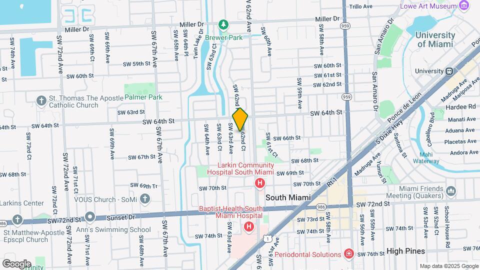 6520 SW 62nd Ct, Unit 6520 Map and Location Details