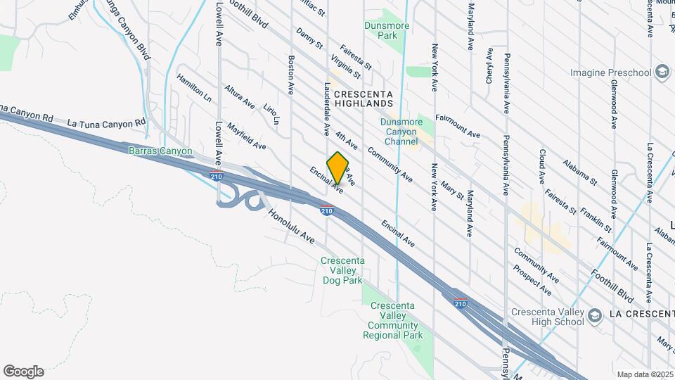 3644 Encinal Ave Map and Location Details