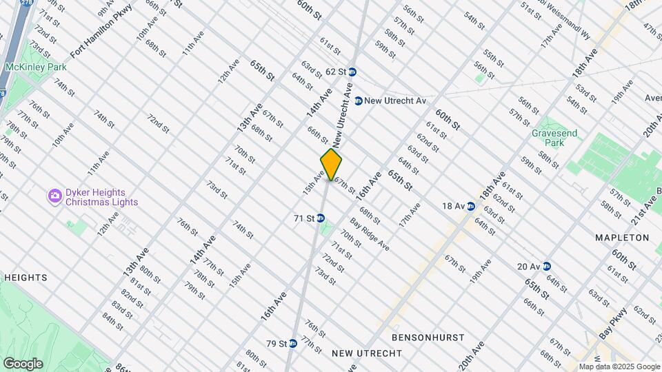 6801 New Utrecht Ave Map and Location Details