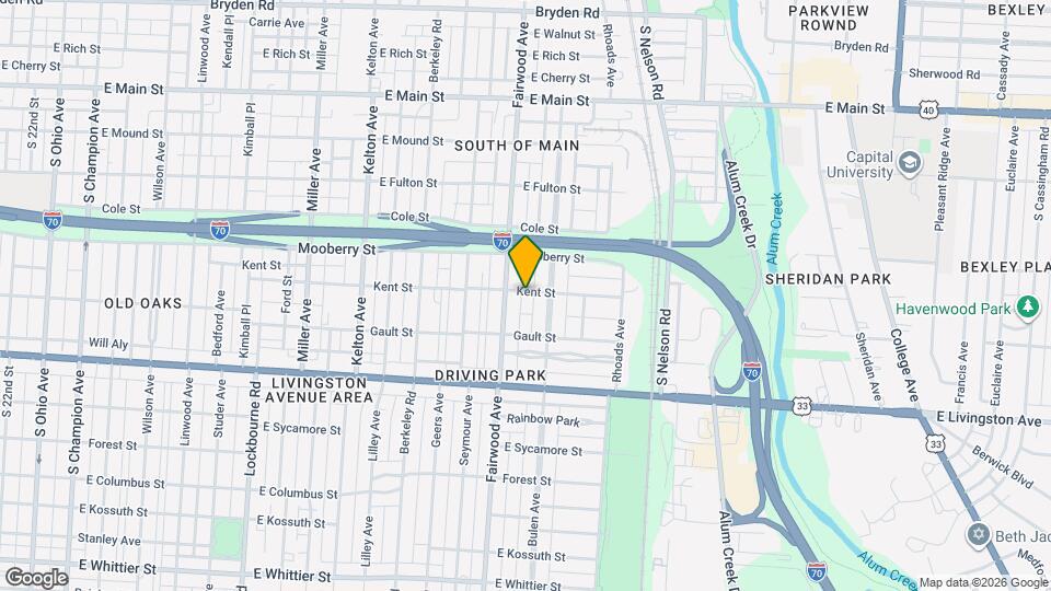 1707 Kent St Map and Location Details