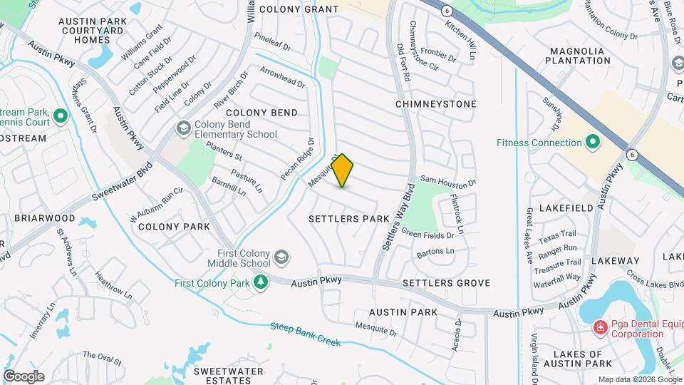 3402 Hidden Creek Dr Map and Location Details