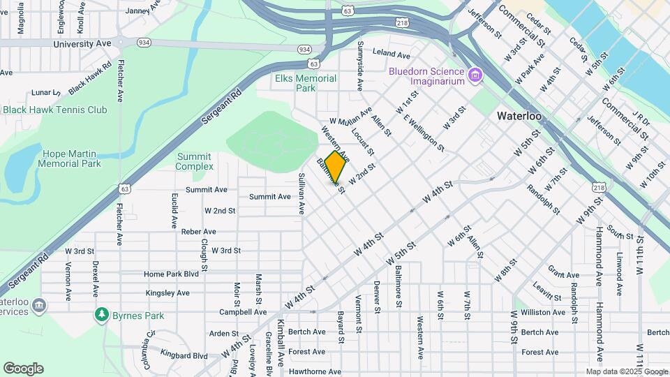 1202 W 2nd St Map and Location Details
