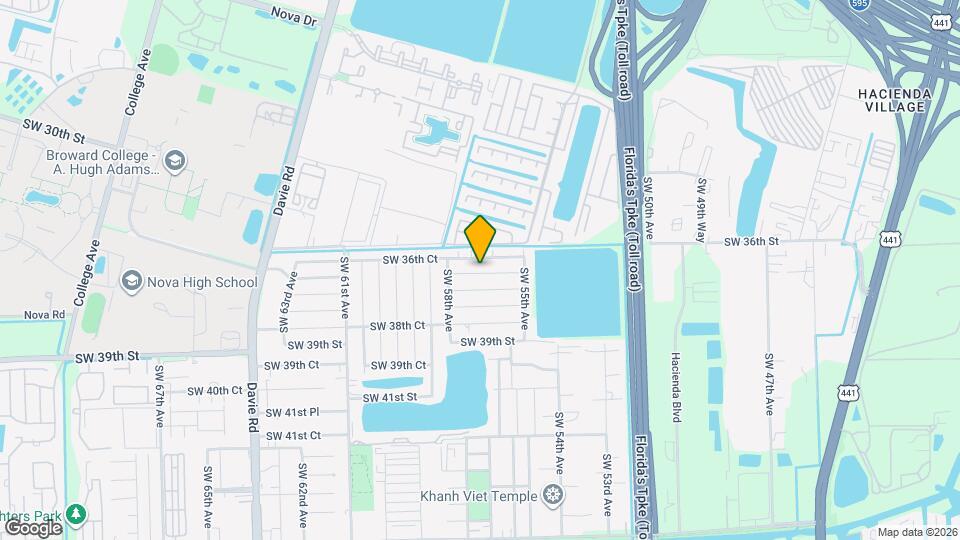 5701 SW 37th St Map and Location Details