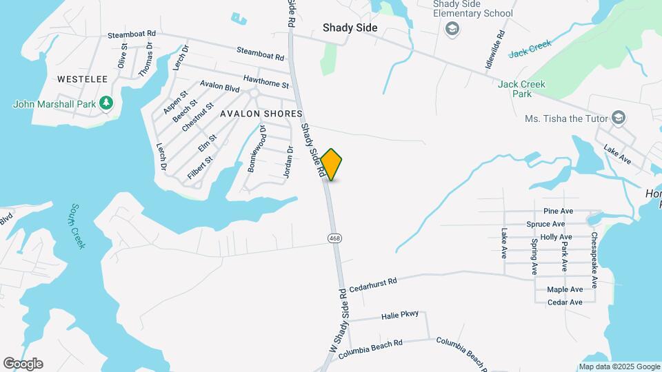 6213 Shady Side Rd Map and Location Details