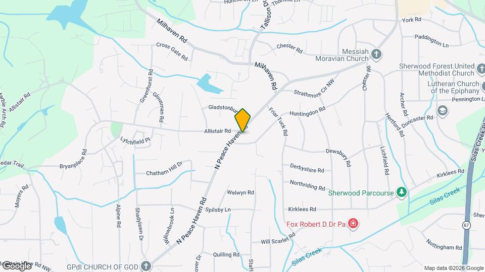 1007 N Peace Haven Rd Mapa y Detalles de la Ubicación