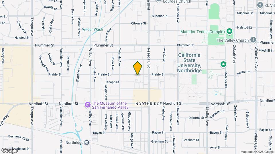 18550 Prairie St Map and Location Details