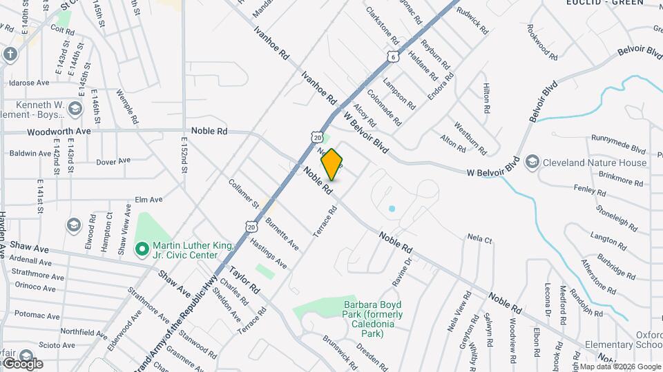 1863 Noble Rd, Unit 1 Map and Location Details