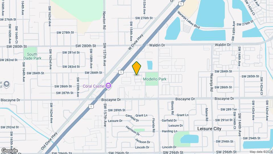 Villa Biscayne Mapa y Detalles de la Ubicación