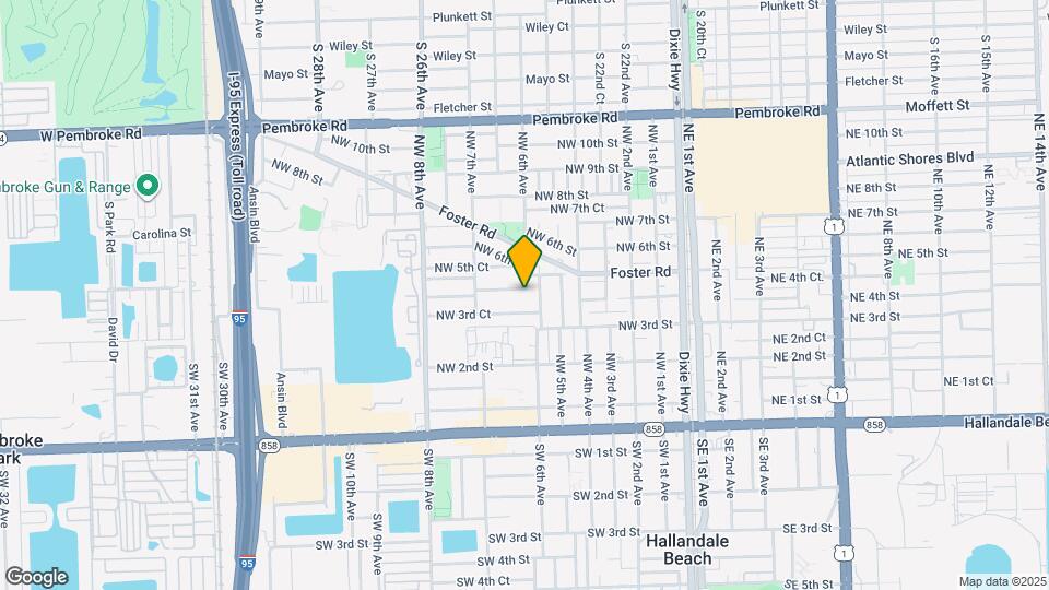 601 NW 4th Ct Map and Location Details