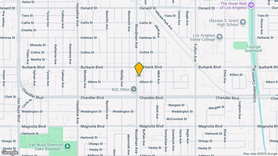 5514 Woodman Ave Map and Location Details