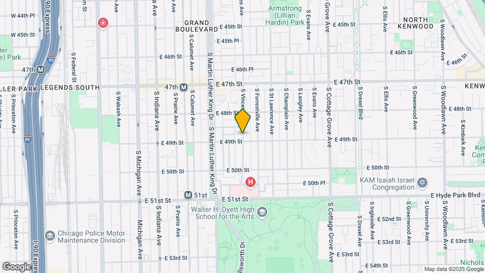 4853 S Vincennes Ave Mapa y Detalles de la Ubicación