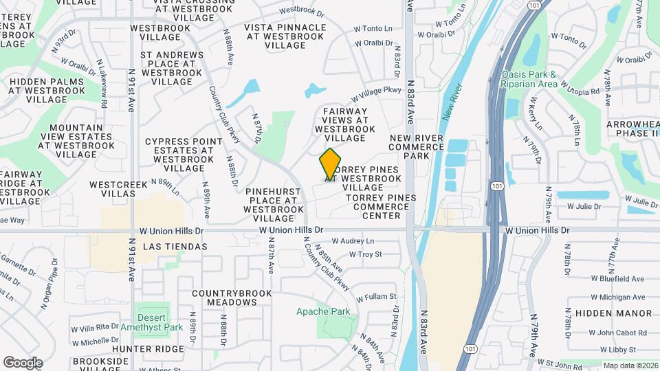 8523 W Rosemonte Dr Map and Location Details