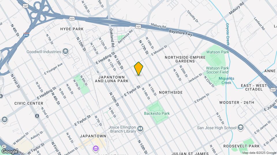 738 N 14th St Map and Location Details