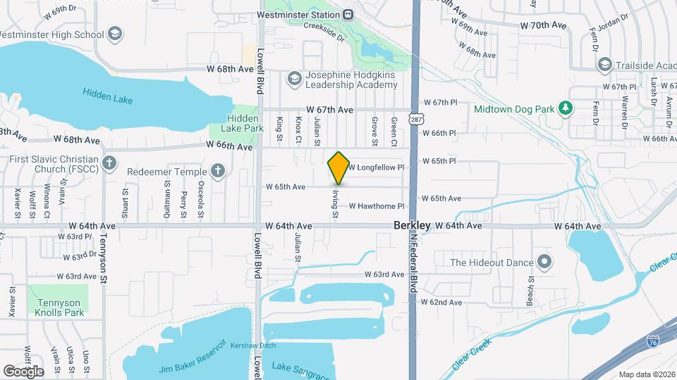 3290 W 65th Ave Map and Location Details