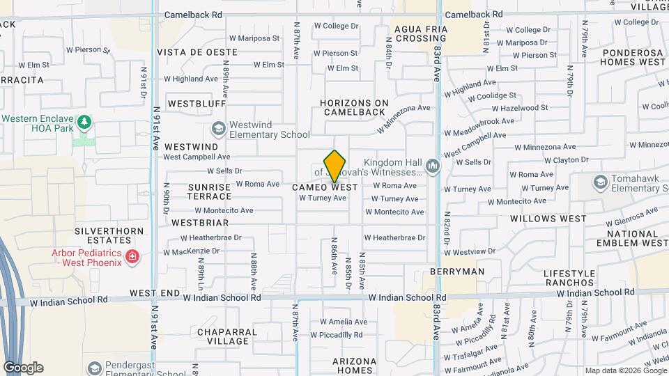 8534 W Turney Ave Map and Location Details