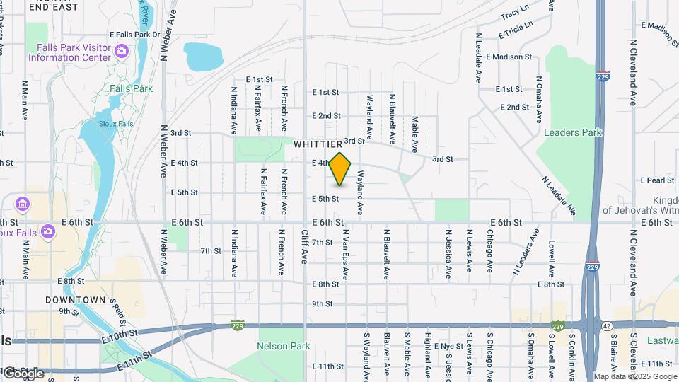 1312 E 5th St Mapa y Detalles de la Ubicación