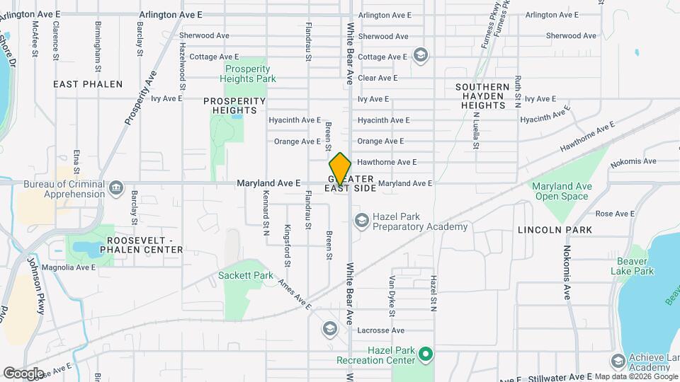 1776 Maryland Ave E Map and Location Details