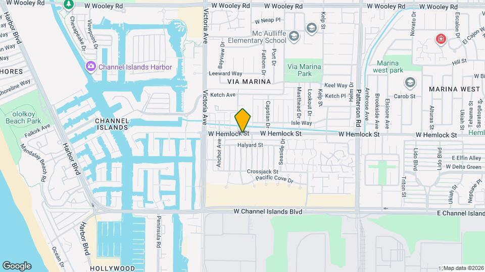 728 W Hemlock St Map and Location Details