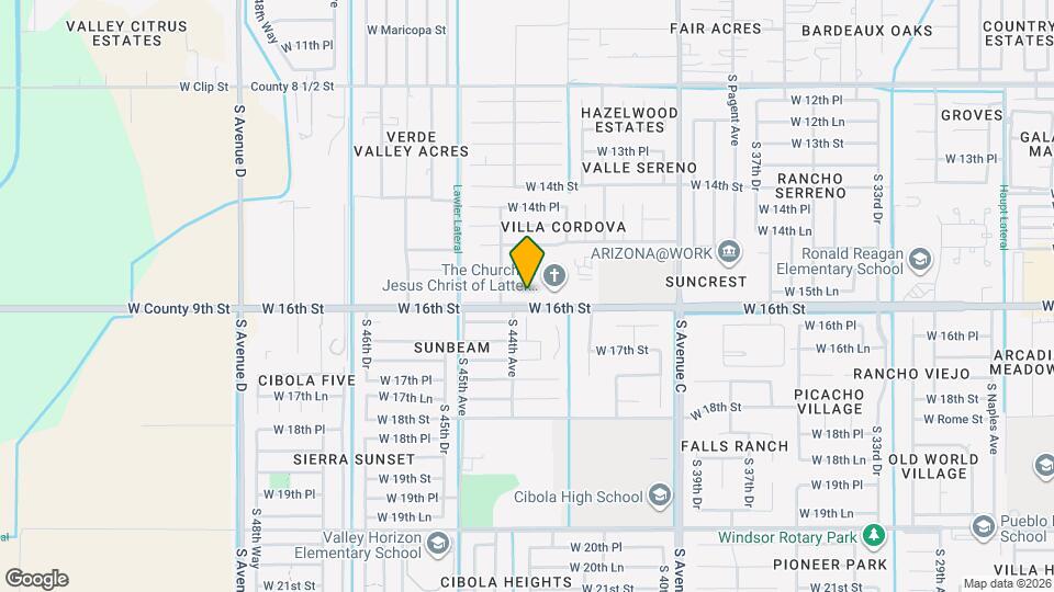 4324 W 16th St Map and Location Details