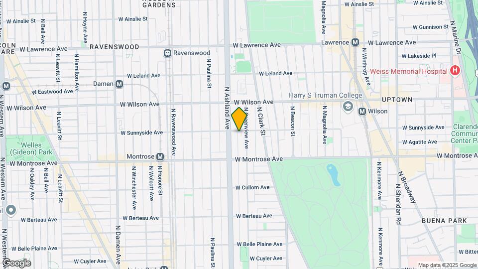 1513 W Sunnyside Ave Map and Location Details