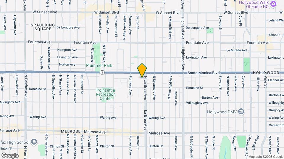 1148 N Detroit St Map and Location Details